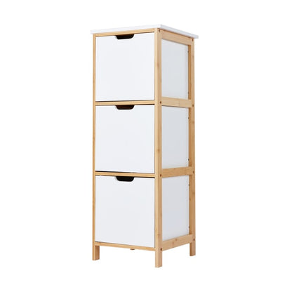 Bamboo and White 3 Draw Unit