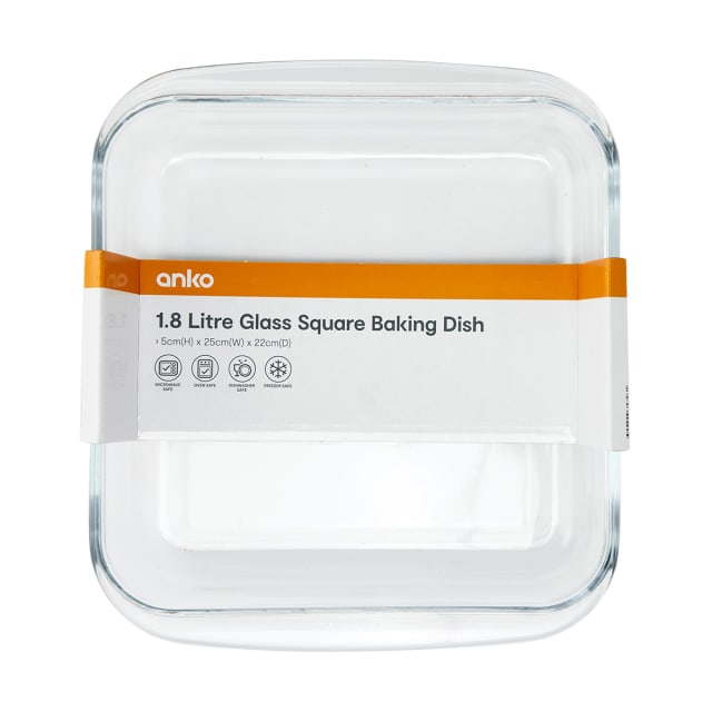 1.8L Square Glass Baking Dish