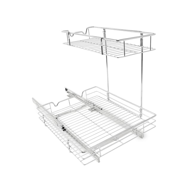 2 Tier Pull Out Chrome Organiser