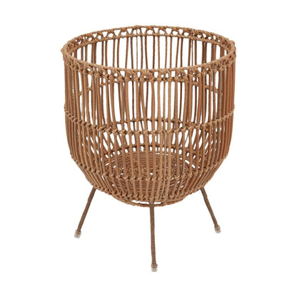 Rattan Look Pot Holder with Stand