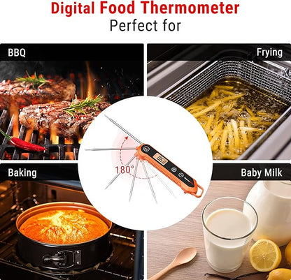 Digital Waterproof Kitchen Food Thermometer with Calibration