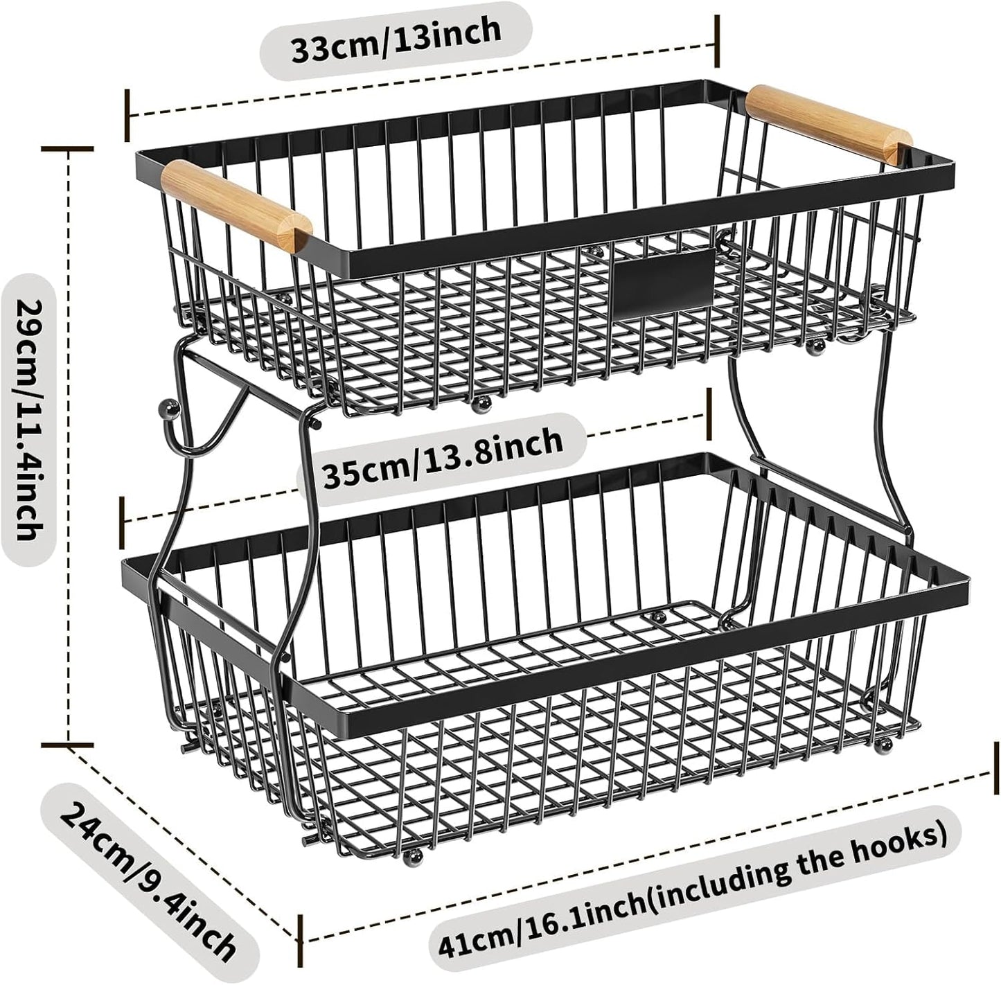 Metal Wire Storage Basket 