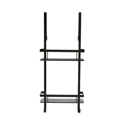 2 Tier Over Door Shower Caddy - Black