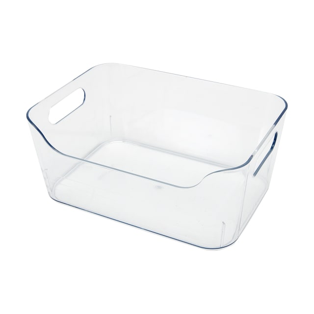 Small Cut Out Edge Storage Tub - Clear