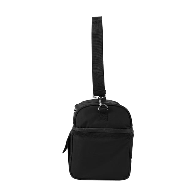 Black Insulated Large Lunch Bag