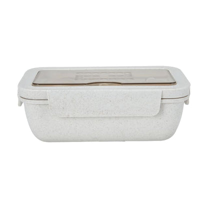 Oatmeal Wheat Straw Lunch Box with Cutlery