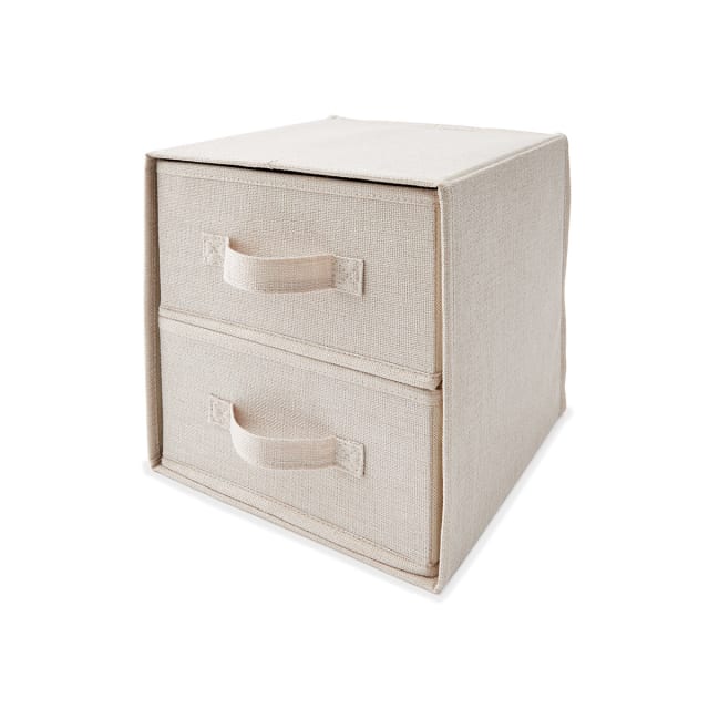 Linen Look Drawer Set - Beige