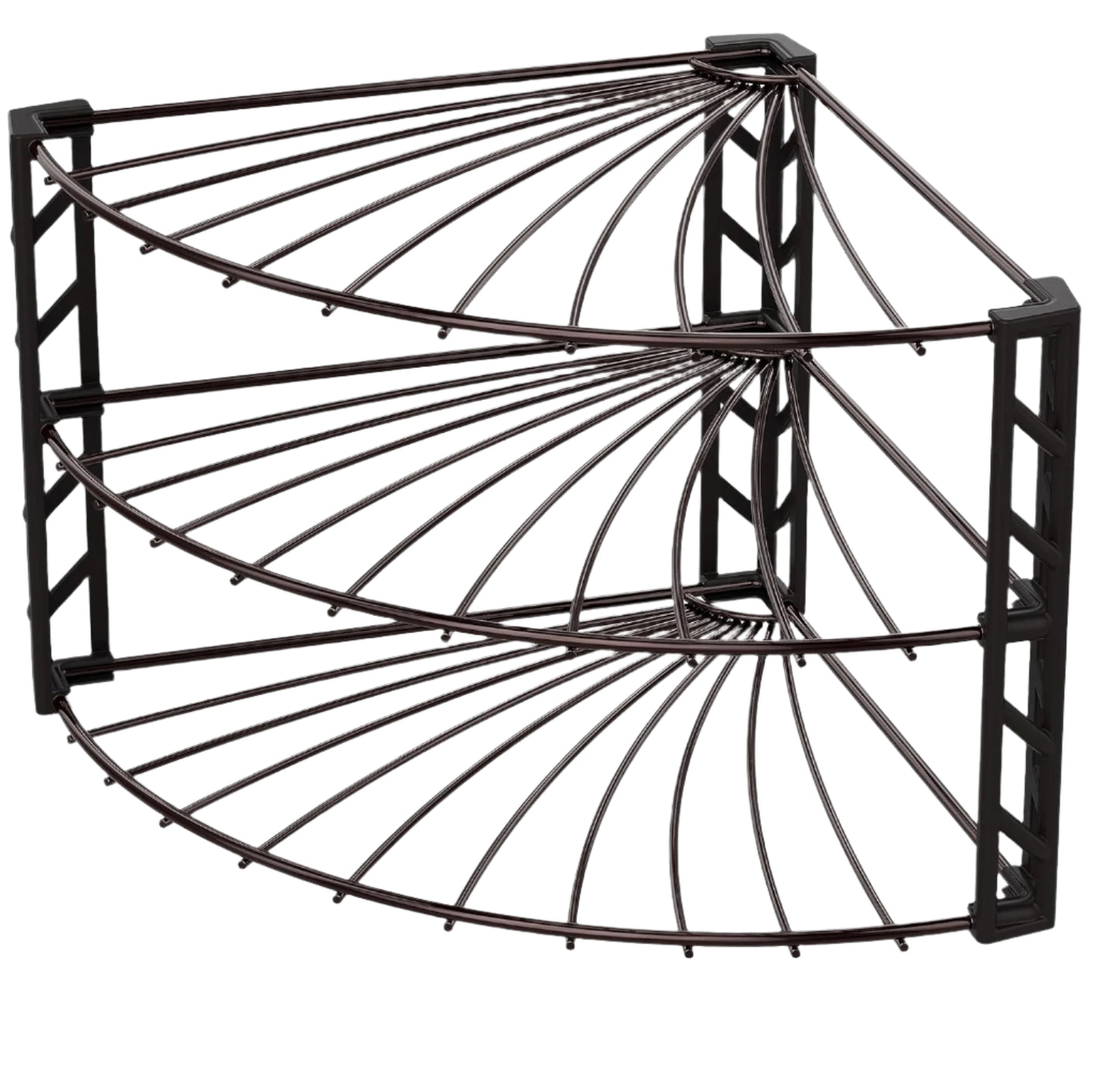  3-Tier Corner Plate Rack Counter Shelf