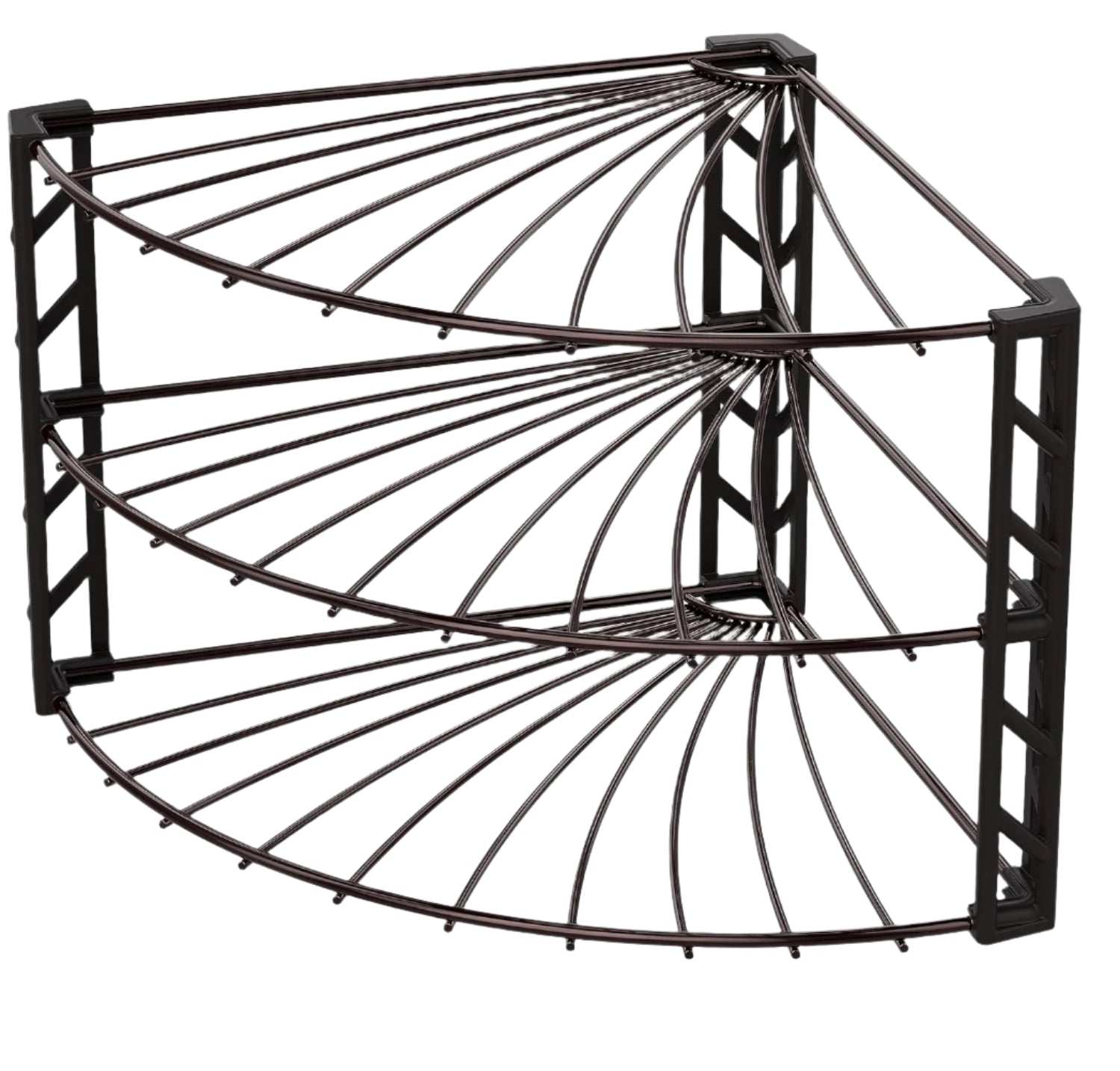  3-Tier Corner Plate Rack Counter Shelf