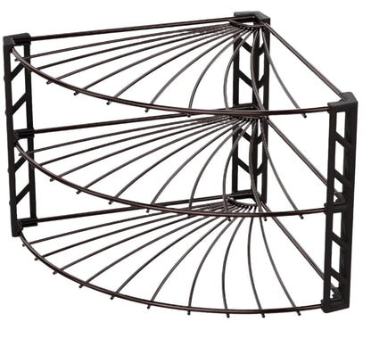  3-Tier Corner Plate Rack Counter Shelf