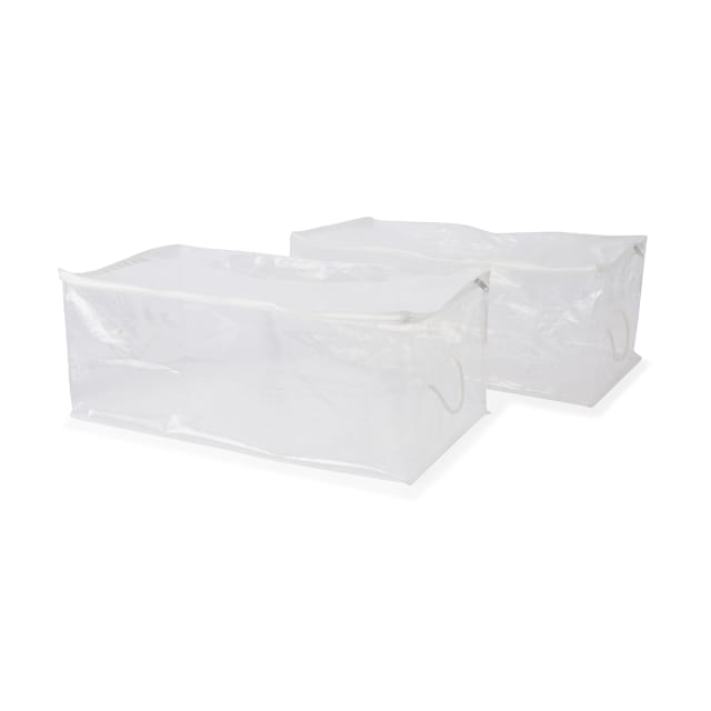 2 Pack Clear Clothing Bags