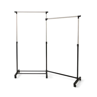 Dual Opening Garment Rack - Black