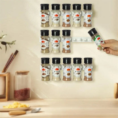 Wall-Mounted Spice Bottle Holder
