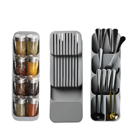 Multi-Functional Drawer Cutlery Storage Tray