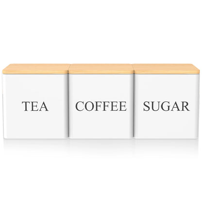 Tea Sugar Coffee Canister Set