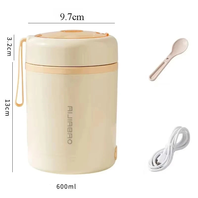 Portable Electric Heating Lunch Box 600ML