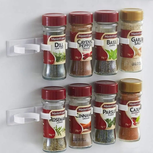 Wall-Mounted Spice Bottle Holder