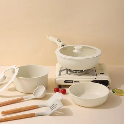 Cookware Set with Removable Handle