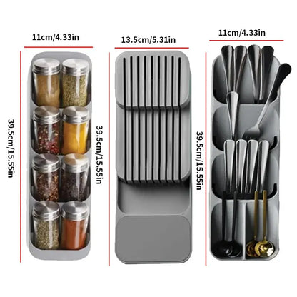 Multi-Functional Drawer Cutlery Storage Tray