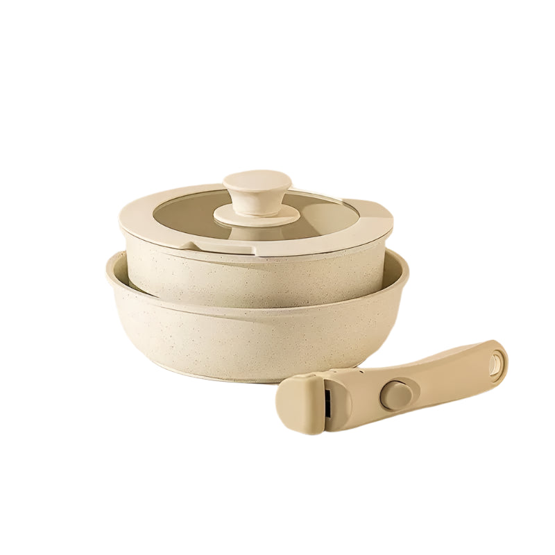Cookware Set with Removable Handle