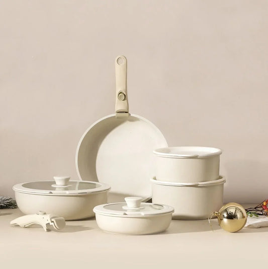 Cookware Set with Removable Handle