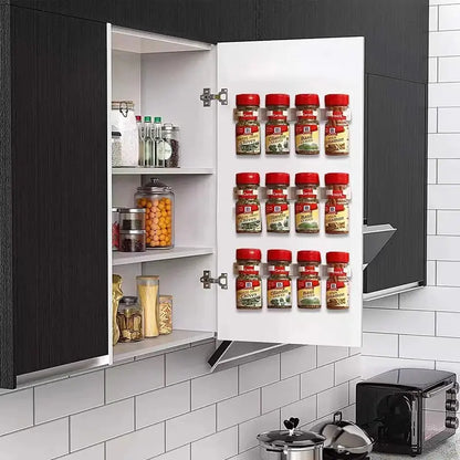 Wall-Mounted Spice Bottle Holder