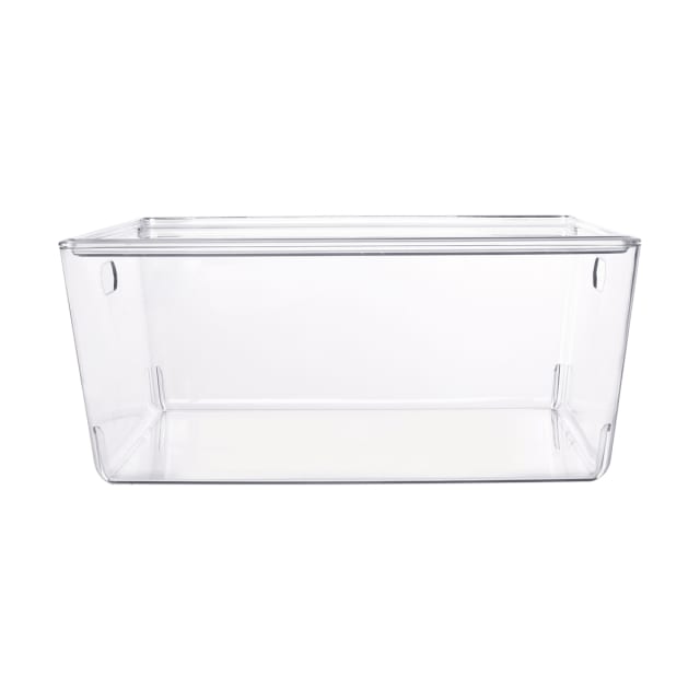 11L Smooth and Shiny Plastic Tub - Clear