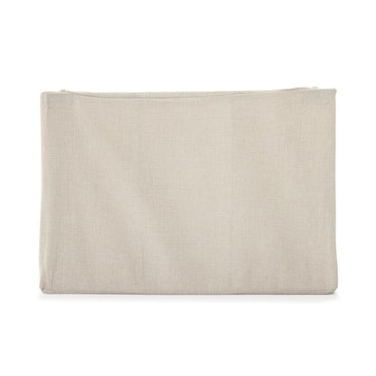 Linen Look Collapsible Box with Window - Large, Beige