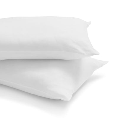 2 Pack Cotton Rich Cover Pillows - Medium Profile, White