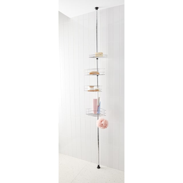 Telescopic Shower Caddy - Silver Look