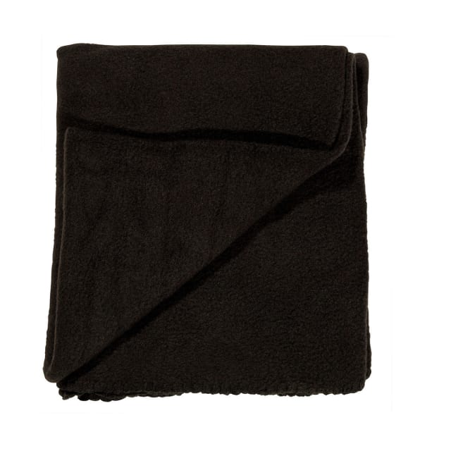 Polar Fleece Throw - Black