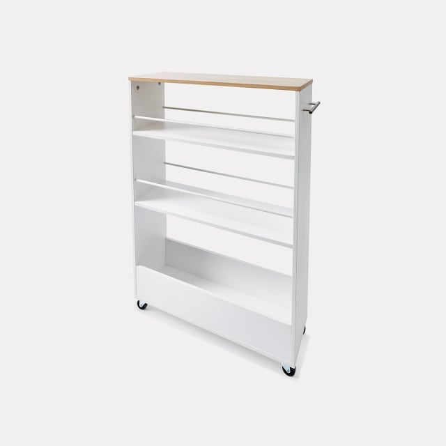 White Slimline Trolley