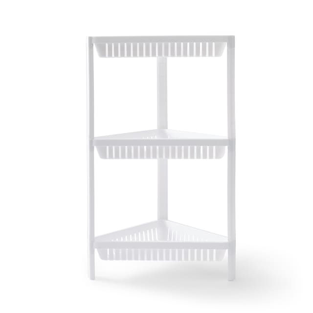 3 Tier Plastic Corner Shelf