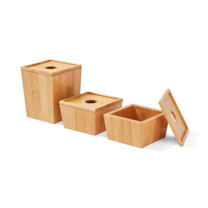 Set of 3 Bamboo Organisers