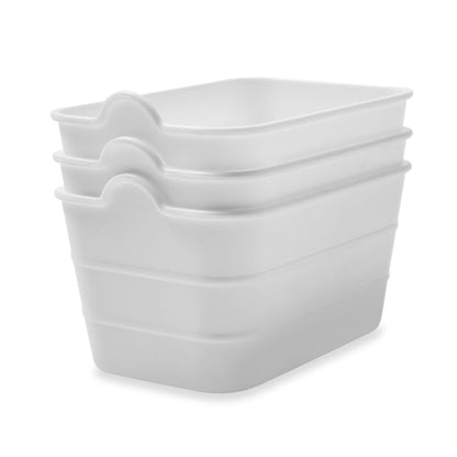 3 Pack Small Flexi Trays - White