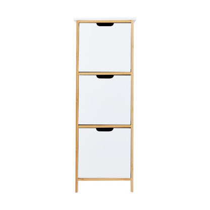 Bamboo and White 3 Draw Unit