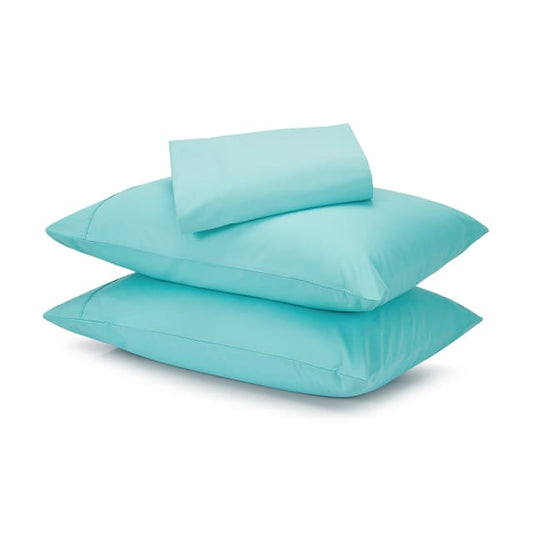 180 Thread Count Sheet Set - Double Bed, Aqua