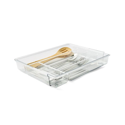 Clear Expandable Cutlery Tray