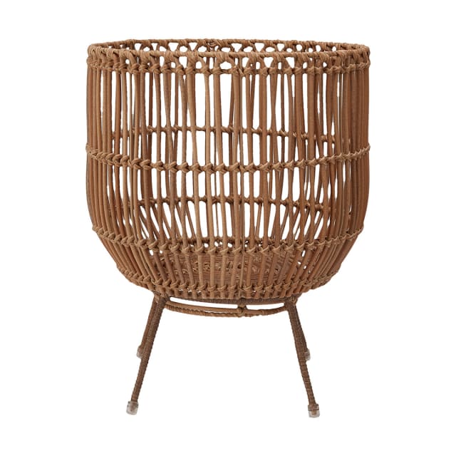 Rattan Look Pot Holder with Stand