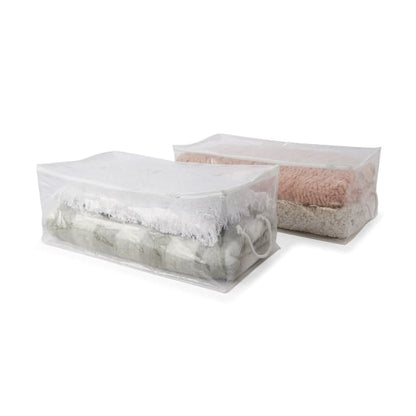 2 Pack Clear Clothing Bags