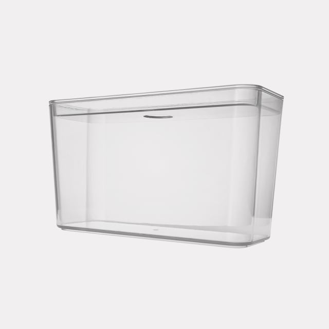 Set of 4 Clear Organisers with Lids