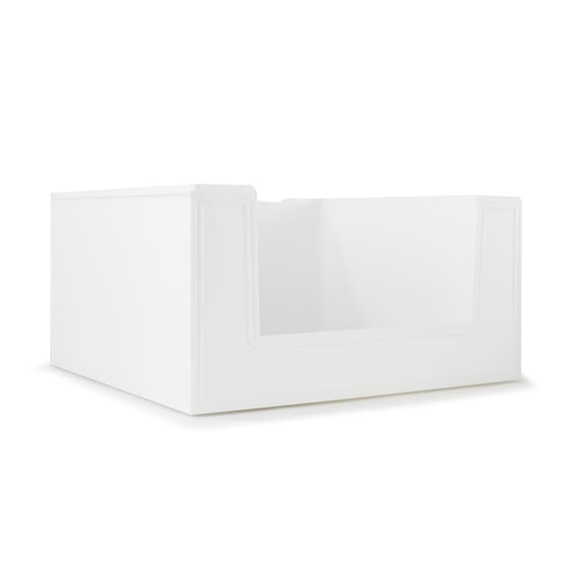 28.5L Modular Open Front Stackable Bin - White