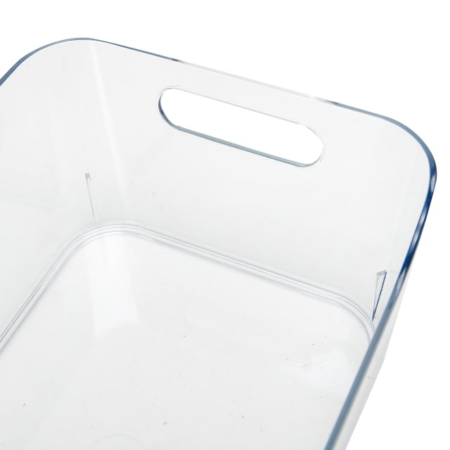 Small Cut Out Edge Storage Tub - Clear