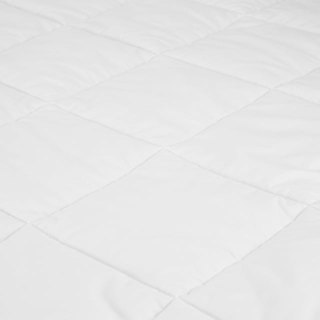 Medium Warmth All Seasons Wool Quilt - Single Bed, White