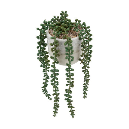 Artificial String of Pearls Plant in Pot