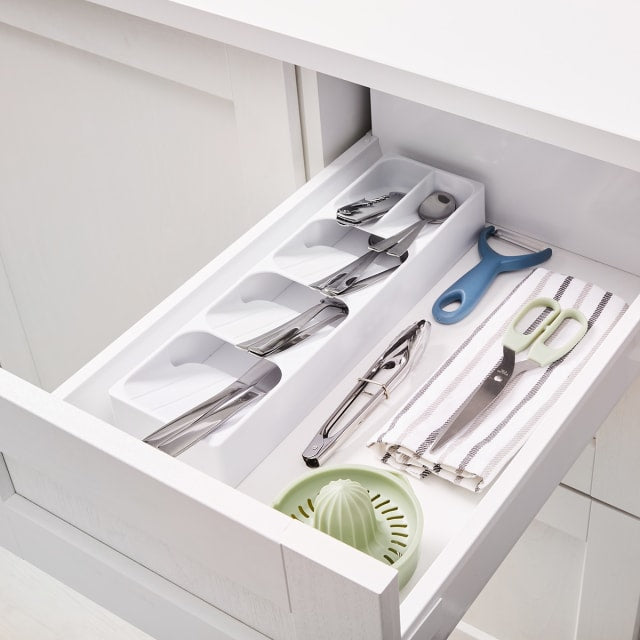 Slimline Cutlery Tray - White