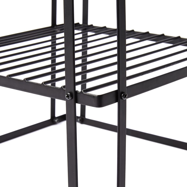 3 Tier Corner Pantry Shelf - Black