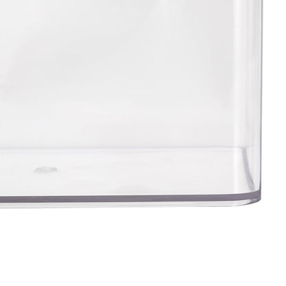 Clear Short Square Container with Lid