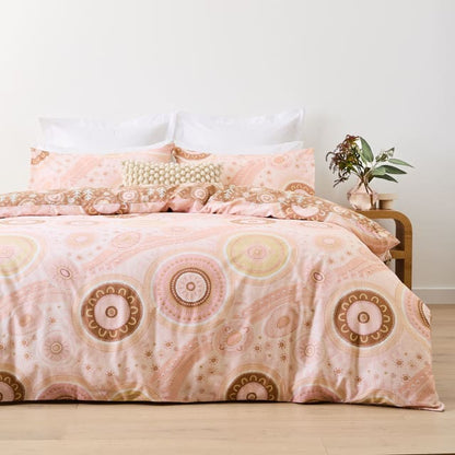 Dyurali Budyari Cotton Rich Reversible Quilt Cover Set - Queen Bed