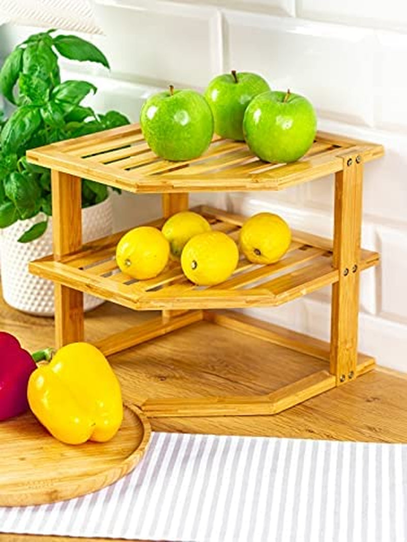 Bamboo Corner Shelf 